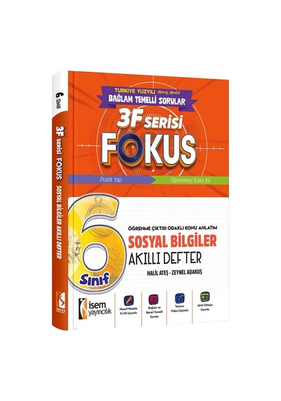 İsem 6. Sınıf Fokus Sosyal Bilgiler Akıllı Defter İsem Yayıncılık