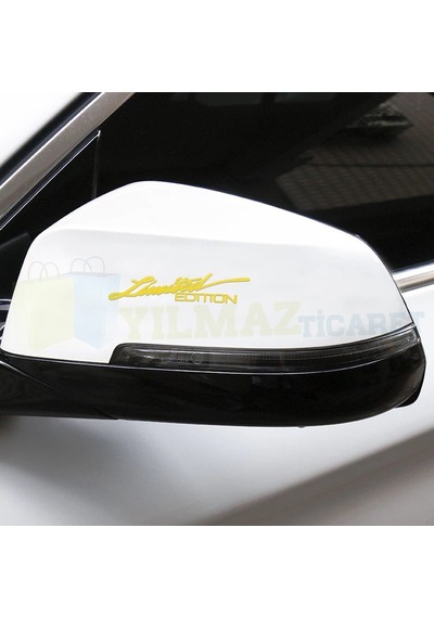 Limited Edition Oto Sticker Kelebek Cam Tampon Yapıştırma 2 Adet