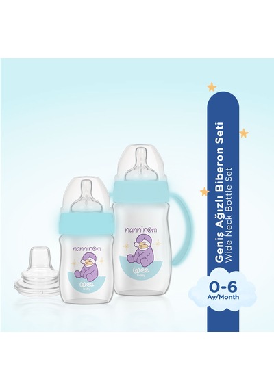 Wee Baby Nanninom Geniş Ağızlı Biberon Seti