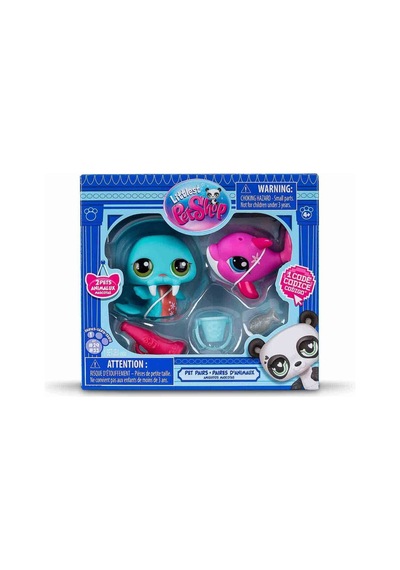 Littlest Pet Shop Minişler 2 Li Figür Seti S1 - Deniz Aygırı Ve Yunus Balığı - 5 Cm