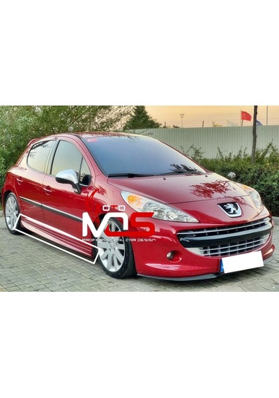 Peugeot 207 Aero Marşpiyel Sağ Sol Takım Fiberglass Boyasız