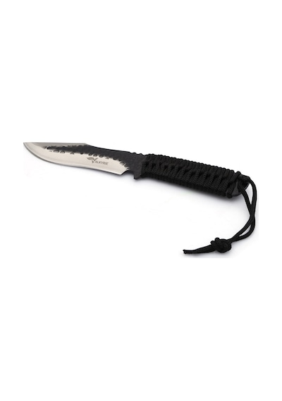 Valkyrie - 8Cr15 Kuzey Yıldızı Outdoor Paracortlu Kamp Bıçağı Siyah