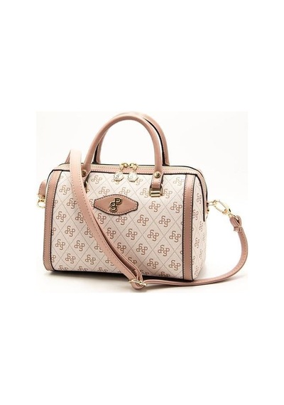 Silver Polo Sp1091 Kadın El Çantası Monogram Pembe-somon