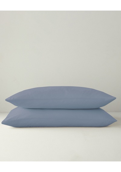 English Home Novella Premium Soft Cotton 2'li Yastık Kılıfı 50x70 Cm Denim Mavi