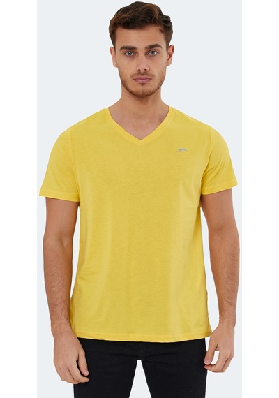 Slazenger RIVALDO Erkek V Yaka Sarı Tişört