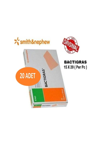 Bactigras Parafinli Antiseptik Tül Sargı Yara Bakım Örtüsü 15cm X 20cm 20 Adet 2027 Ref 7461