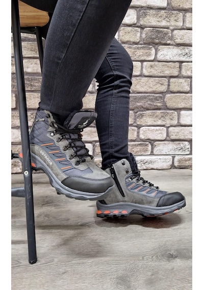 Bukond Rahat Bağcıklı Su İtici İçi Kürklü Outdoor Spor Bot Füme