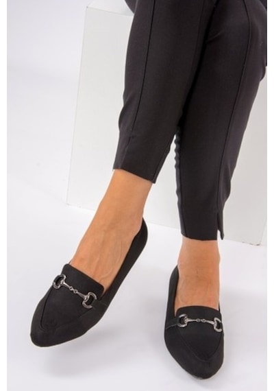 Fox Shoes Siyah Kadın Babet G290010002 Siyah