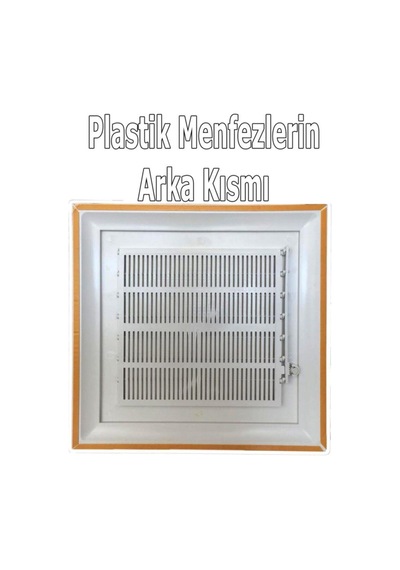 40x40 Beyaz Plastik Banyo Wc Havalandırma Menfez Panjur