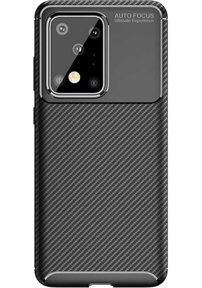 Samsung Galaxy Uyumlu S20 Ultra Kilif Karbon Silikon Case 417936171