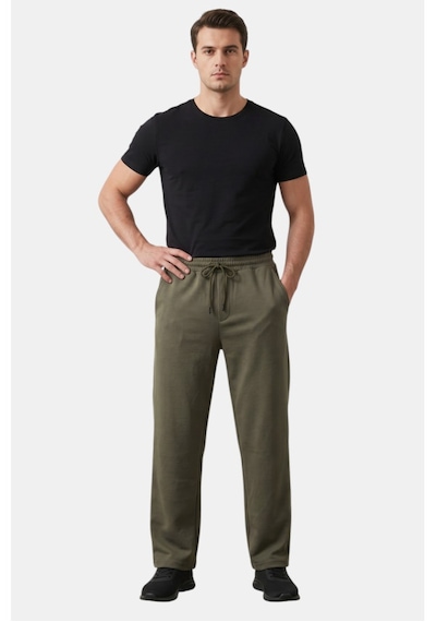 Deep Sea Deepsea Haki Baggy Style Likralı Lastikli İpli Erkek Spor Pantolon 2600262