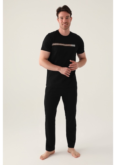 Arnetta Good Siyah Erkek Pijama Takımı 5274-42704 Siyah