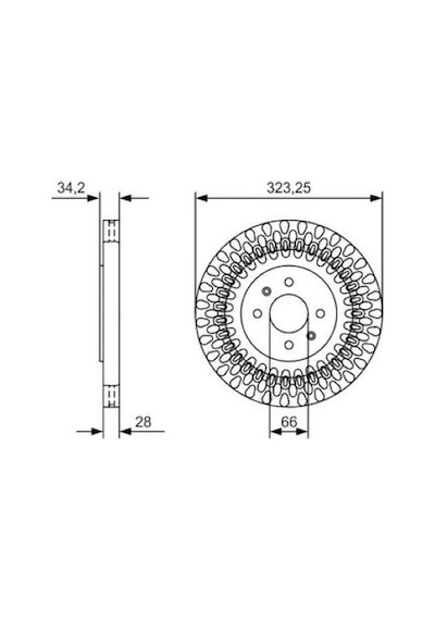 Peugeot 208 1.2 2012-2018 Bosch Ön Disk 2 Adet