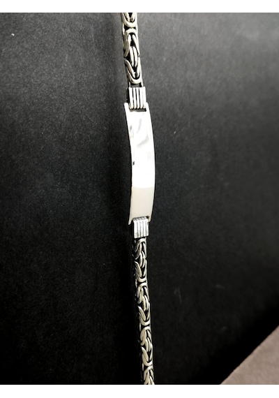 Omar Silver Erkek Kral 5 Mm Oval Plakalı Künye 26,40 Gr Omar Silver Erkek Kral 5 Mm Oval Plakalı Künye 26,40 Gr