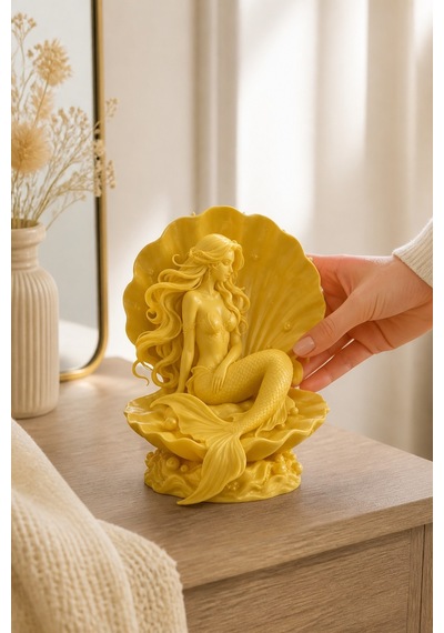Kabuklu Deniz Kızı Figürlü Dekoratif Biblo 53998184