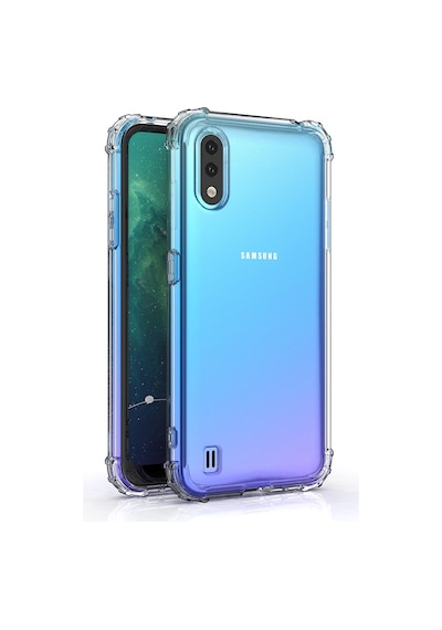 Samsung Galaxy M01 Uyumlu Kapak Şeffaf Airbag Köşe Korumalı Antishock Silikon Kılıf