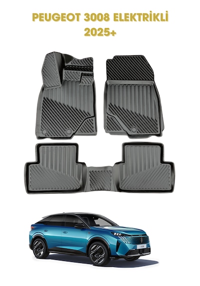 Peugeot 3008 Elektrikli 2025+ İle Uyumlu 3d Oto Paspas Premium