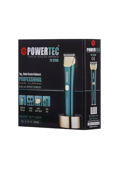 Powertec TR-9700 Profesyonel Saç Sakal Tıraş Makinesi