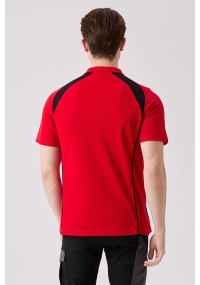 Vancelya Polo Yaka T-shirt Nefes Alabilir, Şık Ve Rahat, Günlük Ve İş Kullanımı İçin Erkek Tişört Kırmızı-siyah Vancelya Polo Yaka T-shirt Nefes Alabilir, Şık Ve Rahat, Günlük Ve İş Kullanımı İçin Erkek Tişört Kırmızı-siyah
