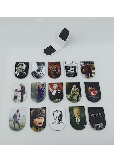 Giftsturkiye Kitap Ayracı İçi Mıknatıslı Ufak Ebat Atatürk