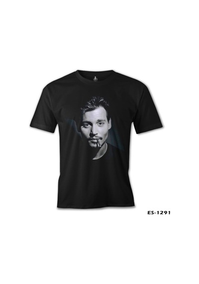 Johnny Depp Siyah Erkek Tshirt