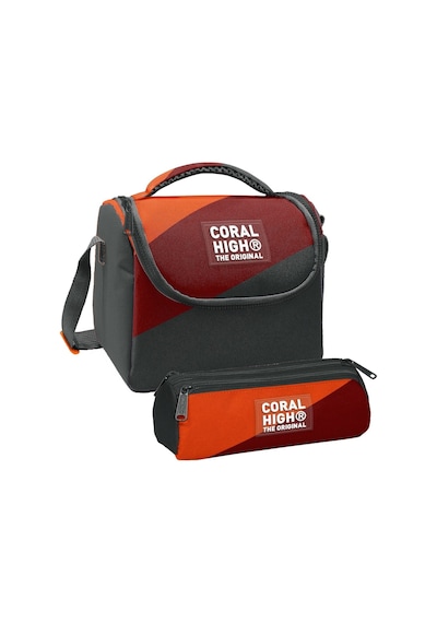 Coral High Erkek Çocuk Turuncu Bordo Gri Renkli Thermo Beslenme Çantası Ve Üç Bölmeli Kalem Çantası Seti Turuncu - Bordo Coral High Erkek Çocuk Turuncu Bordo Gri Renkli Thermo Beslenme Çantası Ve Üç Bölmeli Kalem Çantası Seti Turuncu - Bordo
