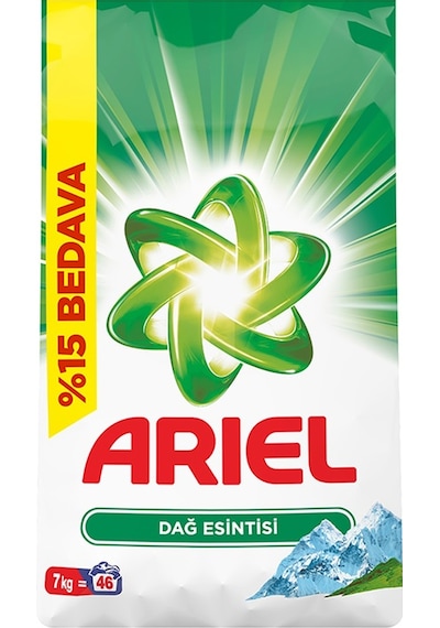 Ariel Toz Çamaşır Deterjanı Dağ Esintisi 46 Yıkama 7 KG