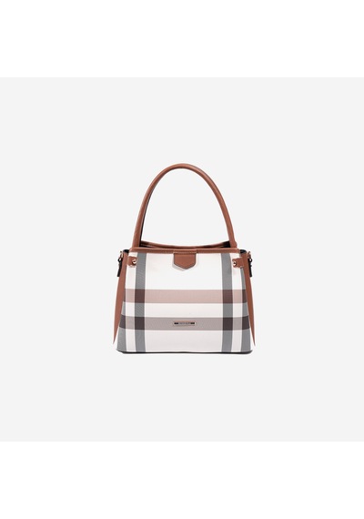 Kadın Silver & Polo Sp1254-mk48 Sılver Polo El Çantası Krem-taba Krem  -  Taba