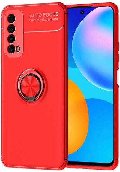 Huawei P Smart 2021 Kılıf Zore Ravel Silikon Kapak Kırmızı