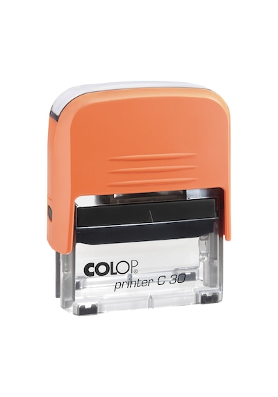 Colop Prınter C30 Turuncu Kasa Siyah Keçe - 18 x 47 MM