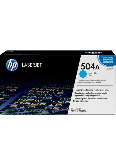 Hp Ce251A (504A) Mavi Toner Laserjet Cm3530 / Cp3525