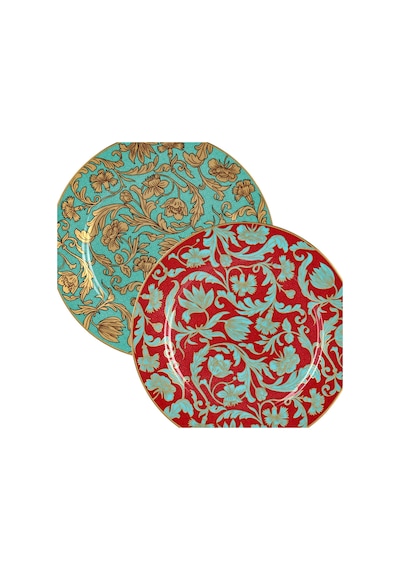 Lucky Art Zeflora Bone 20cm 2li Tabak Seti Lysl 004 Çok Renkli