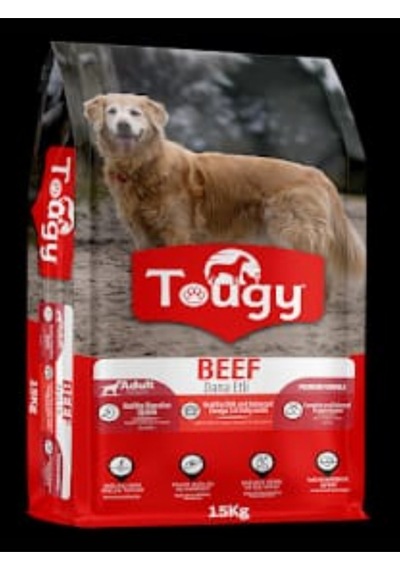 Tougy Beef Dana Etli Köpek Maması 15 Kg Yetişkin Köpekler İçin Kuru Mama