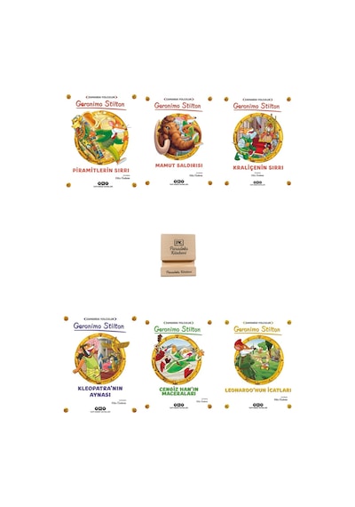 Yapı Kredi 8-12 Yaş Geronimo Stilton Piramitler Mamut Kraliçe Kleopatra Cengiz Han Leonardo