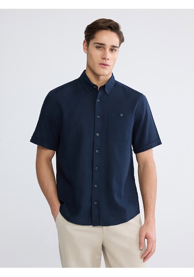 Lcwaıkıkı Classic Lacivert Regular Fit Poplin Erkek Gömlek Lcwaıkıkı Classic Lacivert Regular Fit Poplin Erkek Gömlek