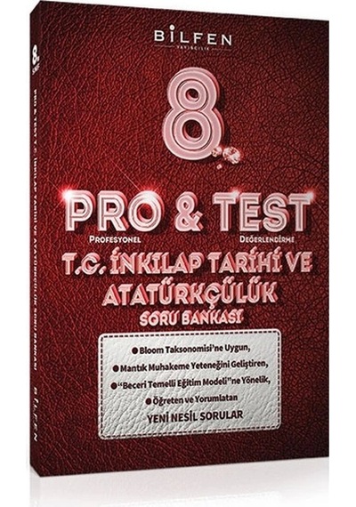 Bilfen Pro&test 8. Sınıf Türkçe - Matematik Ve Fen Bilimleri Ve İnkilap Soru Bankası 4 Kitap