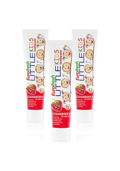 Eurofresh Little Kids 3 Yaş Üzeri Çilek Aromalı Diş Macunu 50gr X 3 Adet