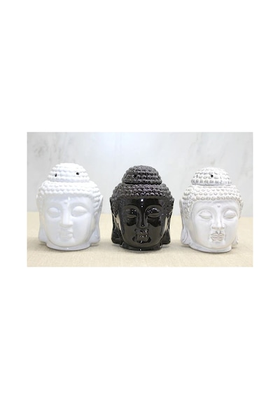 Seramik Buda Büstü Buhurdanlık Tütsülük Buhurdanlık 13x10 Cm