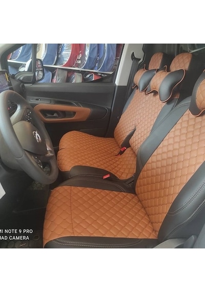 Opel Combo Panelvan Araca Özel Deri Oto Koltuk Kılıfı