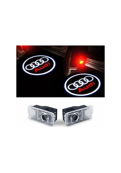 Autogp Audi A1 Kapı Altı Işık Lazer Led Logo Hoşgeldin Aydınlatması Agp-kl-2011 1 Çift/kutu