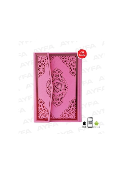 Pembe Renkli Orta Boy Kuranı Kerim / Ayfa Yayınevi / Ayfa123P