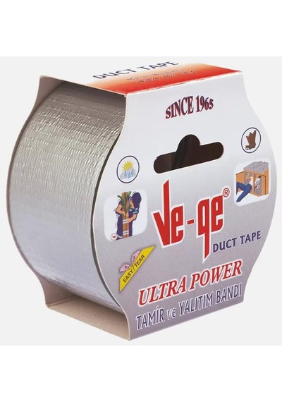 50mmx25m Duct Tape Tamir Bandı Gri