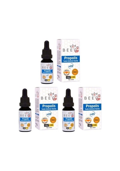 Bee'o Up Propolis Suda Çözünür Damla 3 x 20 ML