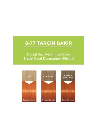 Tarçın Bakır Renkli Saç Boyası, Goji Berry Özlü