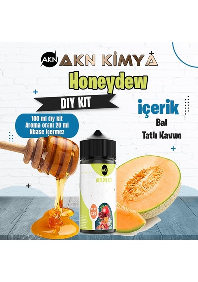 Honeydew Cream Dıy Kit Kavun Bal Gıda Aroması %20 Oranda Aroma İçerir Hazır Değildir 100 Ml