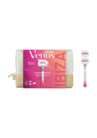 Gillette Venus Comfortglide Sugarberry + 2 Adet Yedek Başlık + Çanta