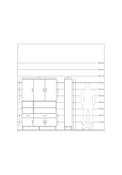 Arges Dolap 8 Raflı 2 Çekmeceli 6 Kapaklı 132x30x195 Antrasit-antrasit/antrasit Antrasıt/antrasıt Arges Dolap 8 Raflı 2 Çekmeceli 6 Kapaklı 132x30x195 Antrasit-antrasit/antrasit Antrasıt/antrasıt
