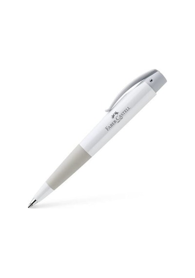 Faber Castell Faber-castell Conic Tükenmez, Gümüs 142801 Beyaz Gövde Beyaz