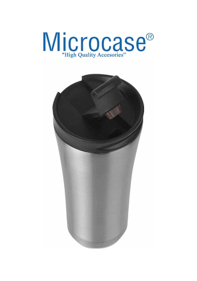 Microcase AL3677 6 Saat Sıcak Soğuk Tutan Paslanmaz Çelik Termos 500 ML Gümüş