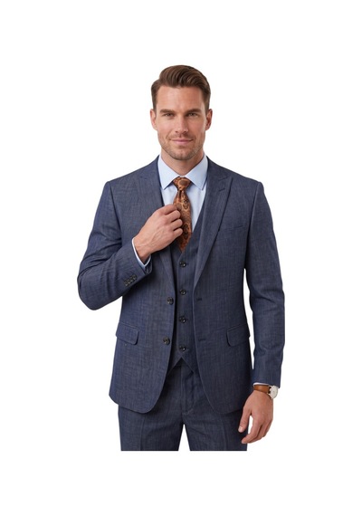 Deepsea Koyu Lacivert 3 Parça Slim Fit Yelekli Erkek Takım Elbise Çift Yırtmaçlı Modern Kesim 2601631 Deepsea Koyu Lacivert 3 Parça Slim Fit Yelekli Erkek Takım Elbise Çift Yırtmaçlı Modern Kesim 2601631